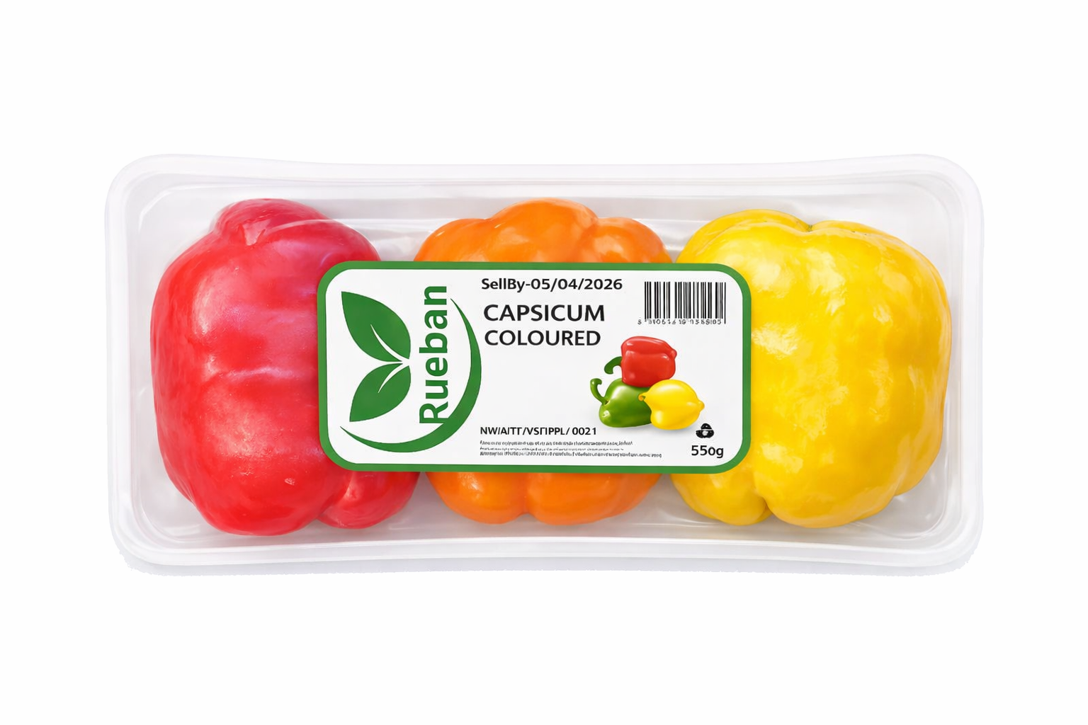 Capsicums Coloured 500g Punnet-Hoho