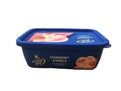 Creambell Ice Cream Strawberry & Vanilla 1L