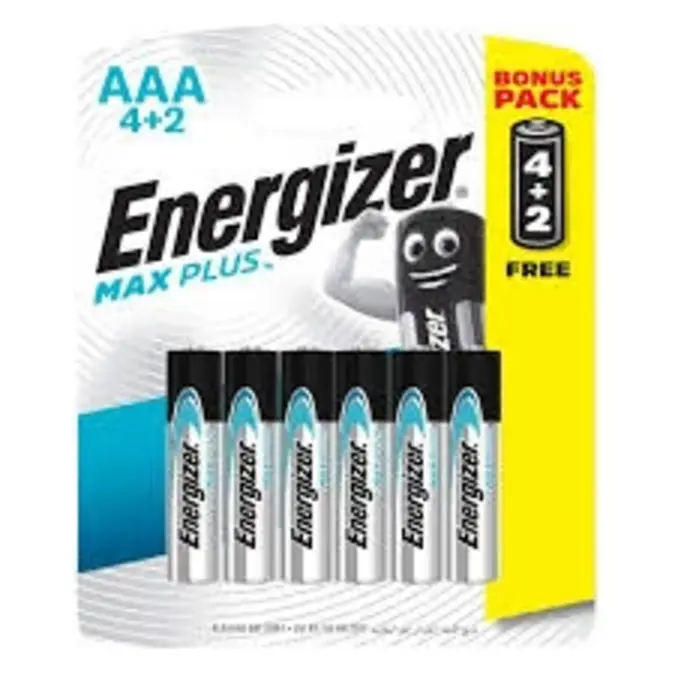 Energizer Battery Max Plus Aaa 4+2 Pieces
