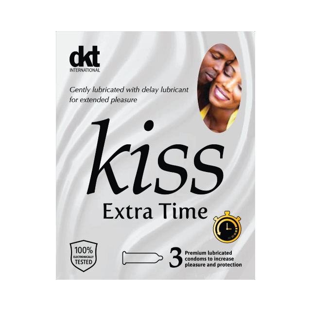 Kiss Extra Time (With delay lubricant) Condoms-3 Pack