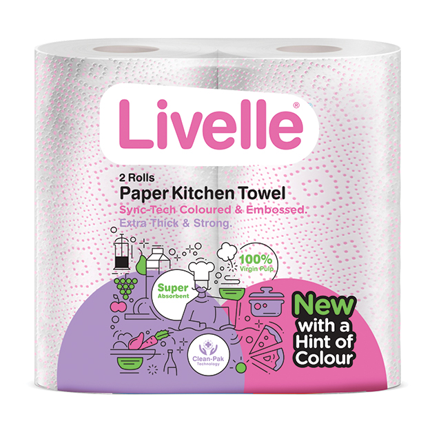Livelle Kitchen Towel 2-Pack Pink