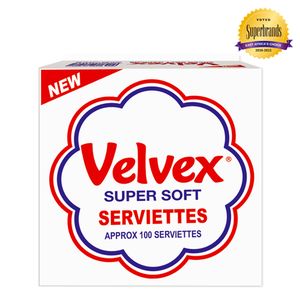 Velvex Cocktail Napkins 100 Sheets