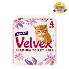 Velvex Pink Tissue Unwrap 4-Pack