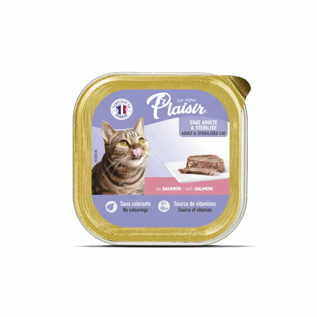 Plaisir Alutray Cats With Salmon 100G