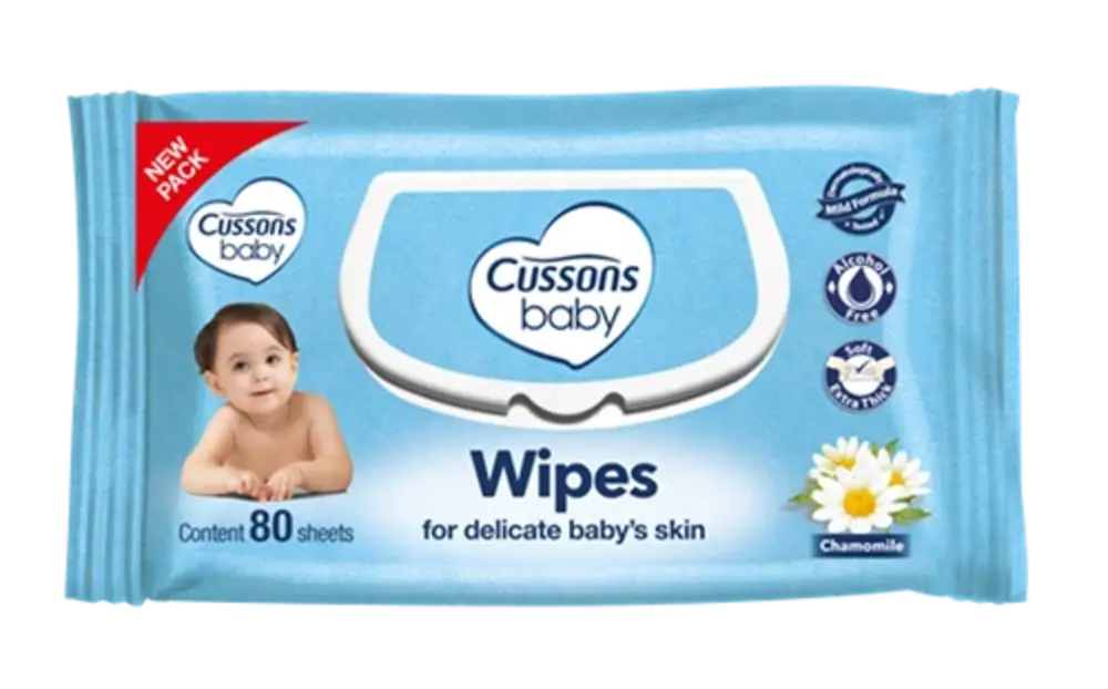 Cussons Baby Mild & Gentle Wipes 80 Pieces