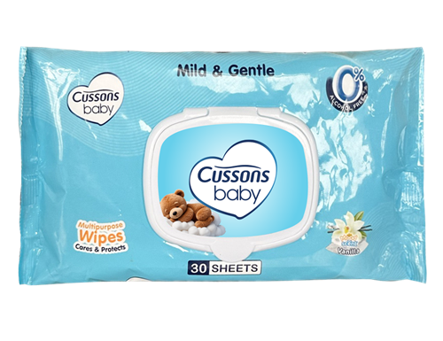 Cussons Baby Wipes Mild & Gentle 30 Pieces