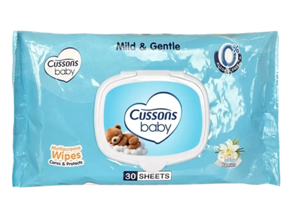 Cussons Baby Wipes Mild & Gentle 30 Pieces
