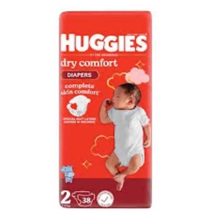 Huggies Dry Comfort Size 2 3-6Kg 38 Pieces