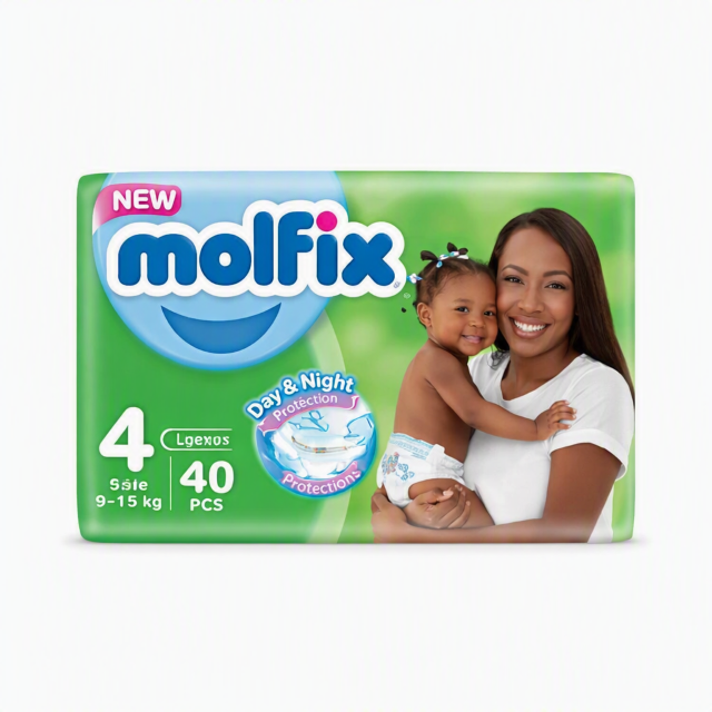 Molfix Day & Night Size 4 9-15Kg 40 Pieces