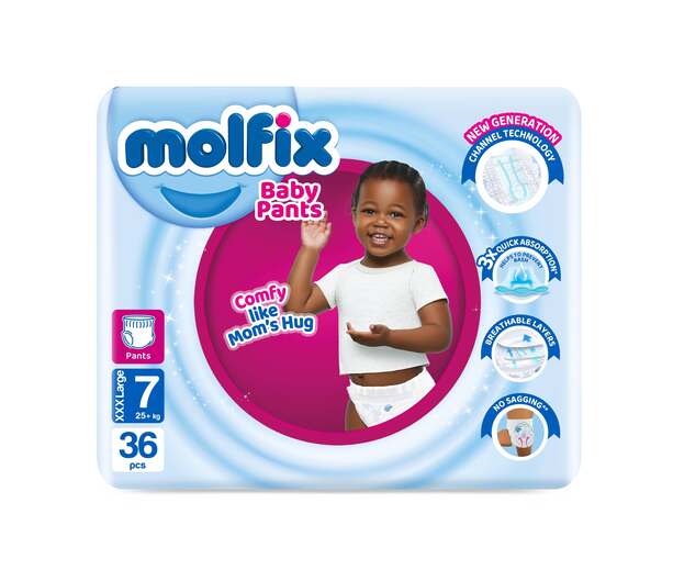 Molfix Baby Pants Diapers Jumbo 36x3 Size 7