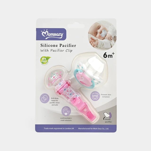 Momeasy Silicone Pacifier With Clip  45548